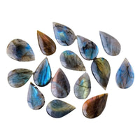 HKM-089875 Labradorite Blue Light Crystal Droplet Stone - 3-4cm, Modern Simplicity Decor