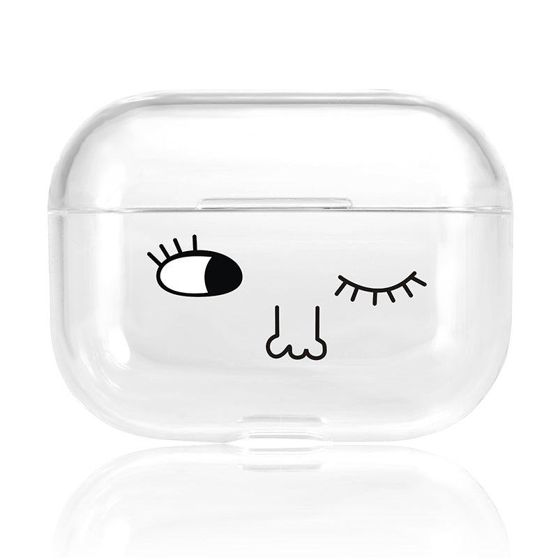 HKM-089939 Cartoon Protective Case for AirPods Pro - Colorful Design, PC Material