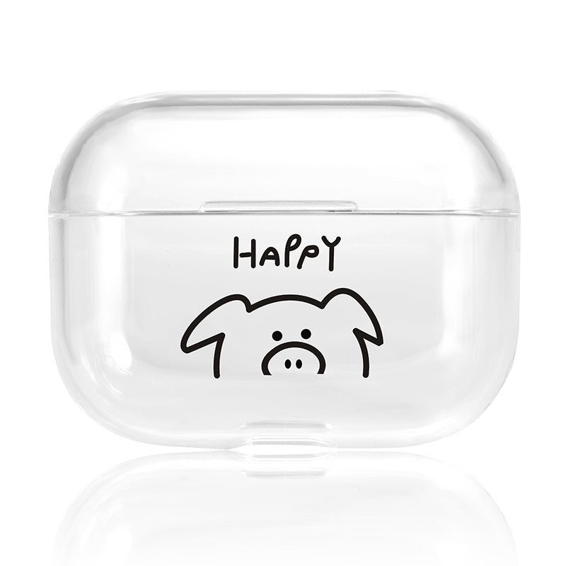 HKM-089939 Cartoon Protective Case for AirPods Pro - Colorful Design, PC Material