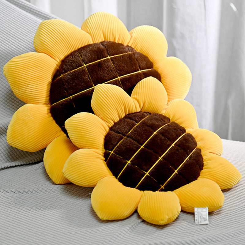 HKM-090003 Sunflower Plush Pillow for Sofa, Living Room, and Car - 38cm, 48cm, 68cm