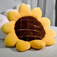 HKM-090003 Sunflower Plush Pillow for Sofa, Living Room, and Car - 38cm, 48cm, 68cm