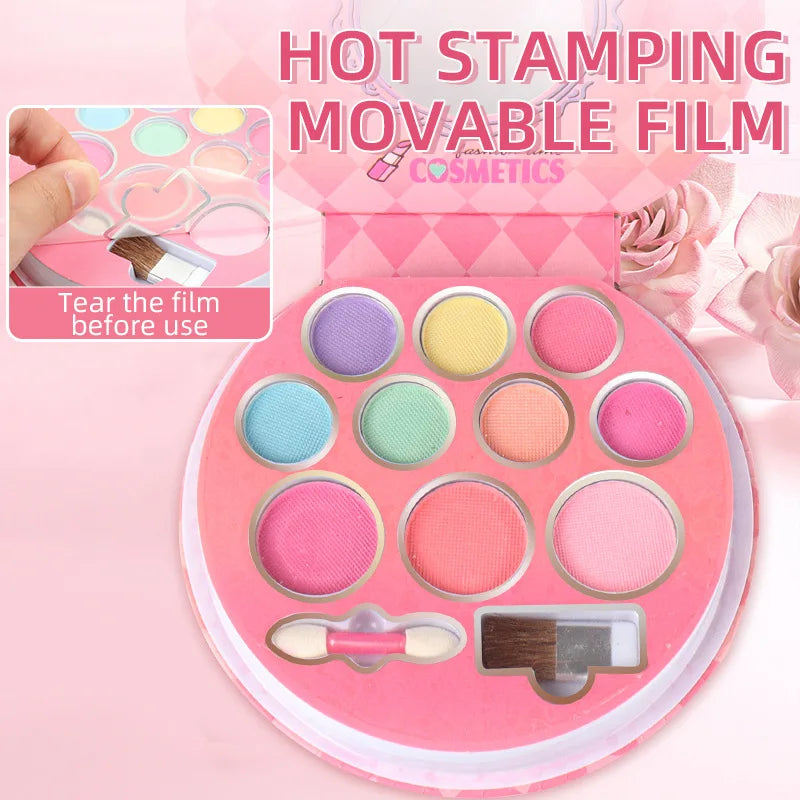 HKM-090195 Children's Non-toxic Princess Makeup Set with Eye Shadow Palettes for Creative Play