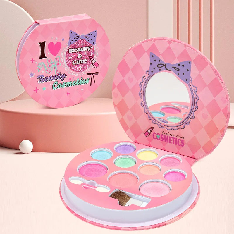 HKM-090195 Children's Non-toxic Princess Makeup Set with Eye Shadow Palettes for Creative Play