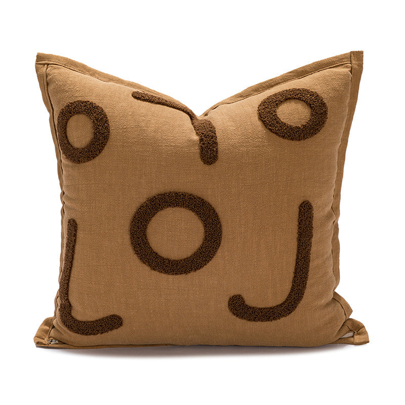 HKM-090259 Eye-catching Abstract Tiger Design Pillow Cover for Living Room - 45x45cm & 30x50cm Options