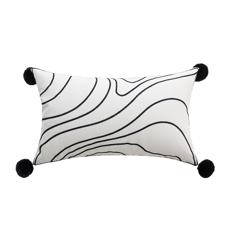 HKM-090259 Eye-catching Abstract Tiger Design Pillow Cover for Living Room - 45x45cm & 30x50cm Options