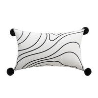 HKM-090259 Eye-catching Abstract Tiger Design Pillow Cover for Living Room - 45x45cm & 30x50cm Options