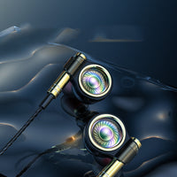 HKM-090259 Heavy Bass In-Ear Headphones with Microphone and 3.5mm Plug