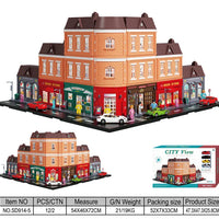 HKM-090451 Creative Urban Micro Landscape Parking Lot Toy Set with Diecast Car Vehicles