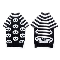 HKM-090451 Skull Design Halloween Sweater for Dogs - Comfortable Acrylic Pet Apparel