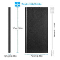 HKM-090579 Ultra-Thin 20000mAh Dual USB Power Bank with Smart Charging Technology and Built-in Flashlight