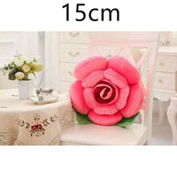 HKM-090643 Romantic Rose Plush Pillow - Soft Short Plush with PP Cotton Filling