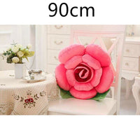 HKM-090643 Romantic Rose Plush Pillow - Soft Short Plush with PP Cotton Filling