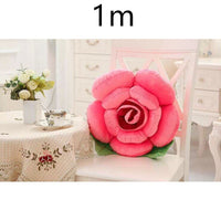 HKM-090643 Romantic Rose Plush Pillow - Soft Short Plush with PP Cotton Filling
