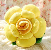 HKM-090643 Romantic Rose Plush Pillow - Soft Short Plush with PP Cotton Filling