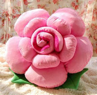 HKM-090643 Romantic Rose Plush Pillow - Soft Short Plush with PP Cotton Filling