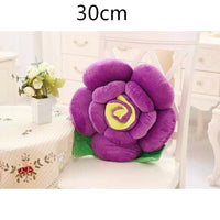 HKM-090643 Romantic Rose Plush Pillow - Soft Short Plush with PP Cotton Filling