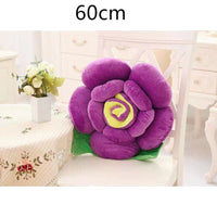 HKM-090643 Romantic Rose Plush Pillow - Soft Short Plush with PP Cotton Filling