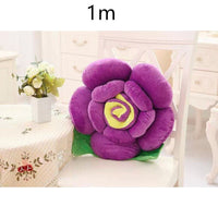 HKM-090643 Romantic Rose Plush Pillow - Soft Short Plush with PP Cotton Filling