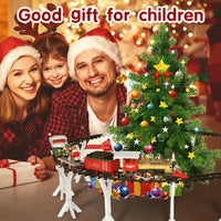 HKM-090771 Christmas Tree Electric Slot Track Car Toy Set - DIY Assembly Holiday Train для all Ages
