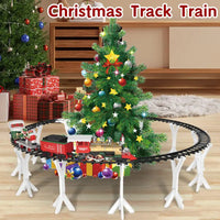 HKM-090771 Christmas Tree Electric Slot Track Car Toy Set - DIY Assembly Holiday Train для all Ages
