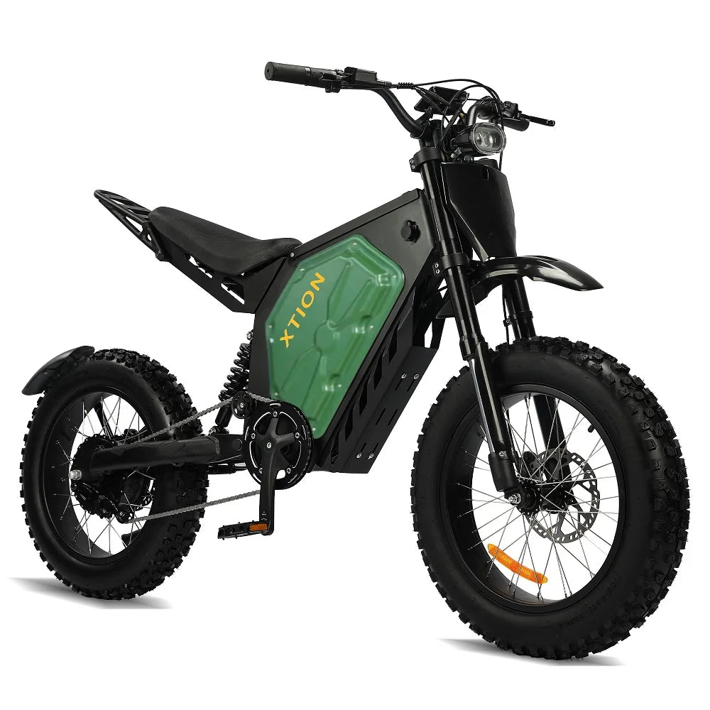 KTX-090899 3000W Electric Mountain Bike with 60V 20Ah Battery, 45MPH Speed, Dual Hydraulic Disc Brakes, & 7-Speed Gears