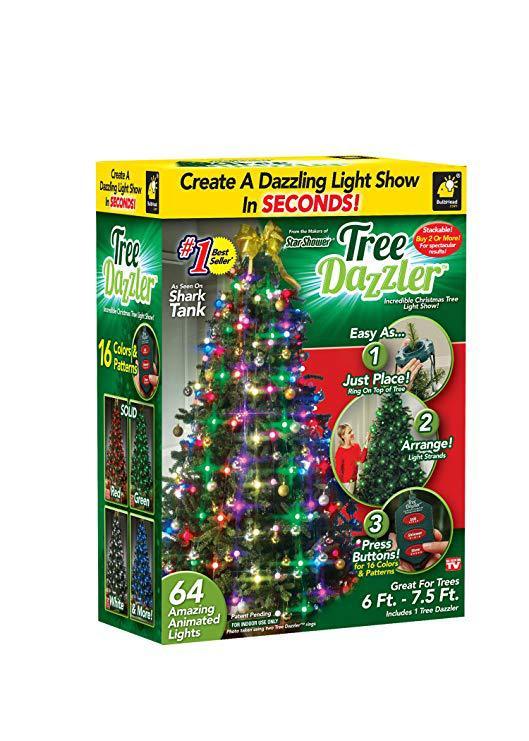 HKM-090963 LED Christmas String Lights with 64 Beads - 8 Wires, 1.5M Each, Plug-In Decoration