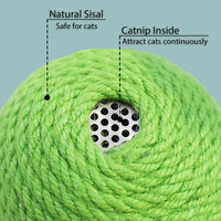HKM-091027 Interactive Cat Scratcher Ball with Natural Sisal and Catnip for Indoor Play and Exercise