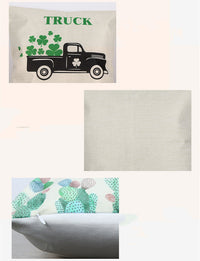 HKM-091027 Nordic Animal Vintage Linen Pillowcase – 45x45cm Home Sofa Cushion