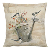 HKM-091027 Nordic Animal Vintage Linen Pillowcase – 45x45cm Home Sofa Cushion