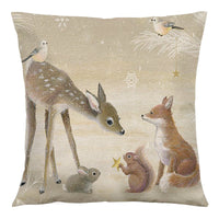 HKM-091027 Nordic Animal Vintage Linen Pillowcase – 45x45cm Home Sofa Cushion