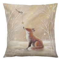 HKM-091027 Nordic Animal Vintage Linen Pillowcase – 45x45cm Home Sofa Cushion