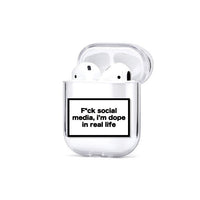 HKM-091091 Transparent Hard Shell Case for Bluetooth Earbuds, Compatible with AirPods 1st/2nd Gen & Pro