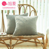 HKM-091155 Herringbone Double-Sided Plush Cushion for Car and Sofa - Black, Wine Red, Gray, Coffee, Milk Tea