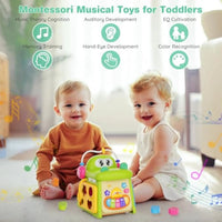 HKM-091155 Multi-Functional Montessori Educational Crocodile Drum Toy for Babies and Toddlers