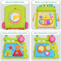 HKM-091155 Multi-Functional Montessori Educational Crocodile Drum Toy for Babies and Toddlers