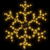 HKM-091155 Warm White LED Snowflake Silhouette with 144 Lights - 59 x 59 cm, Easy Setup