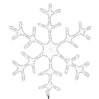 HKM-091155 Warm White LED Snowflake Silhouette with 144 Lights - 59 x 59 cm, Easy Setup