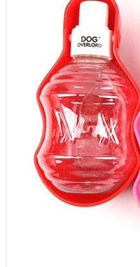 HKM-091219 Portable Outdoor Dog Water Bottle with Metal Buckle - Various Colors Available