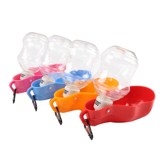HKM-091219 Portable Outdoor Dog Water Bottle with Metal Buckle - Various Colors Available