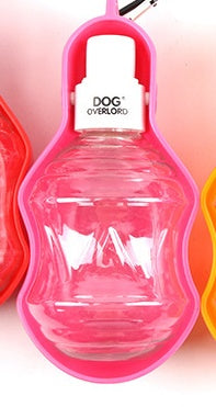 HKM-091219 Portable Outdoor Dog Water Bottle with Metal Buckle - Various Colors Available