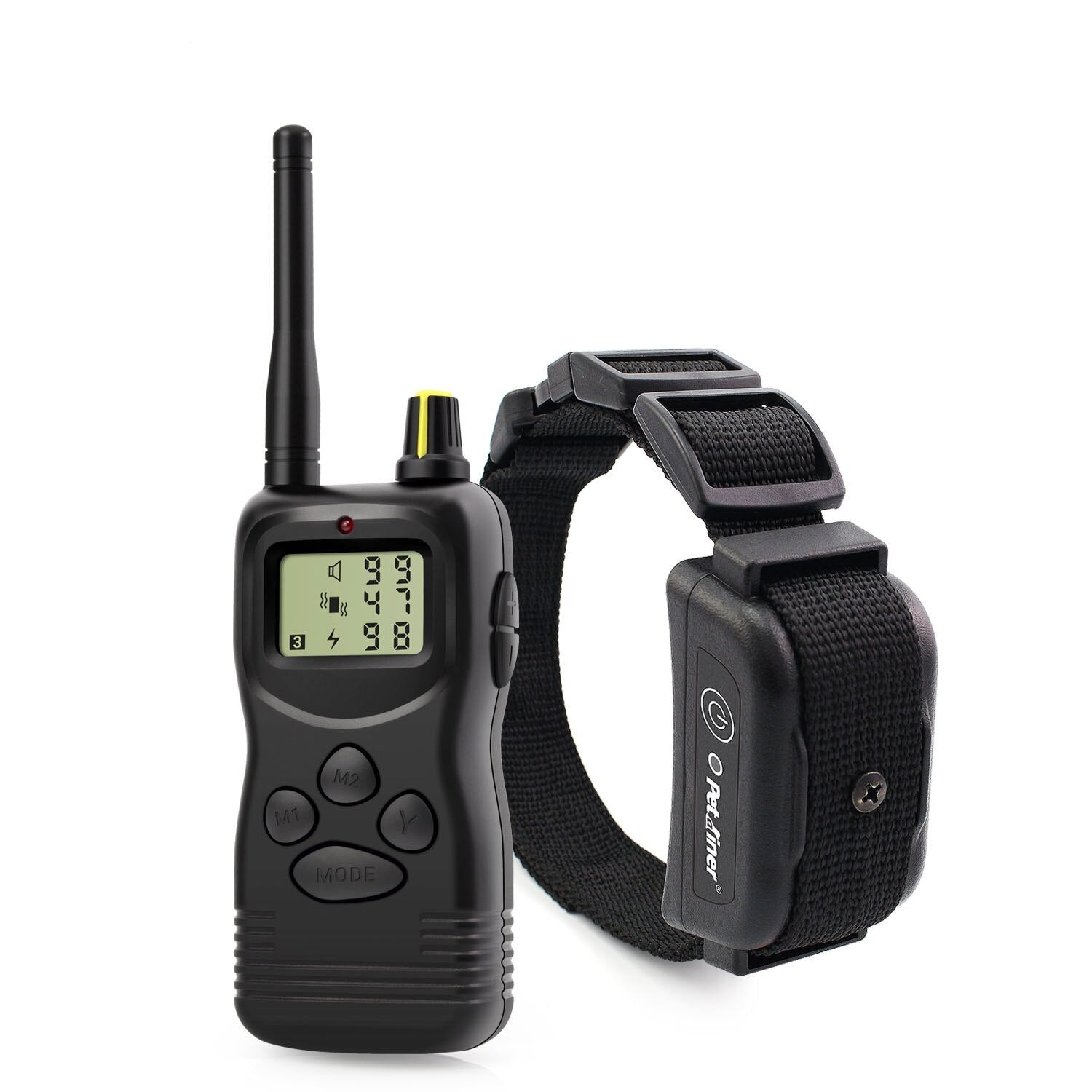 HKM-091219 Remote Control Dog Trainer Collar with Vibration and Static Modes for Medium to Large Dogs