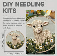 HKM-091283 Cute Cartoon Sheep Embroidery Craft Set for Creative Gift Ideas