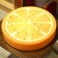 HKM-091475 3D Simulation Plush Fruit Pillow Cushion - Watermelon, Lemon, Kiwi & More, Removable & Washable