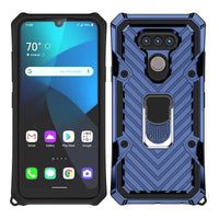 HKM-091603 LG Anti-Drop TPU+PC Back Cover Phone Case with Stripes Design