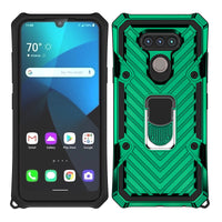 HKM-091603 LG Anti-Drop TPU+PC Back Cover Phone Case with Stripes Design