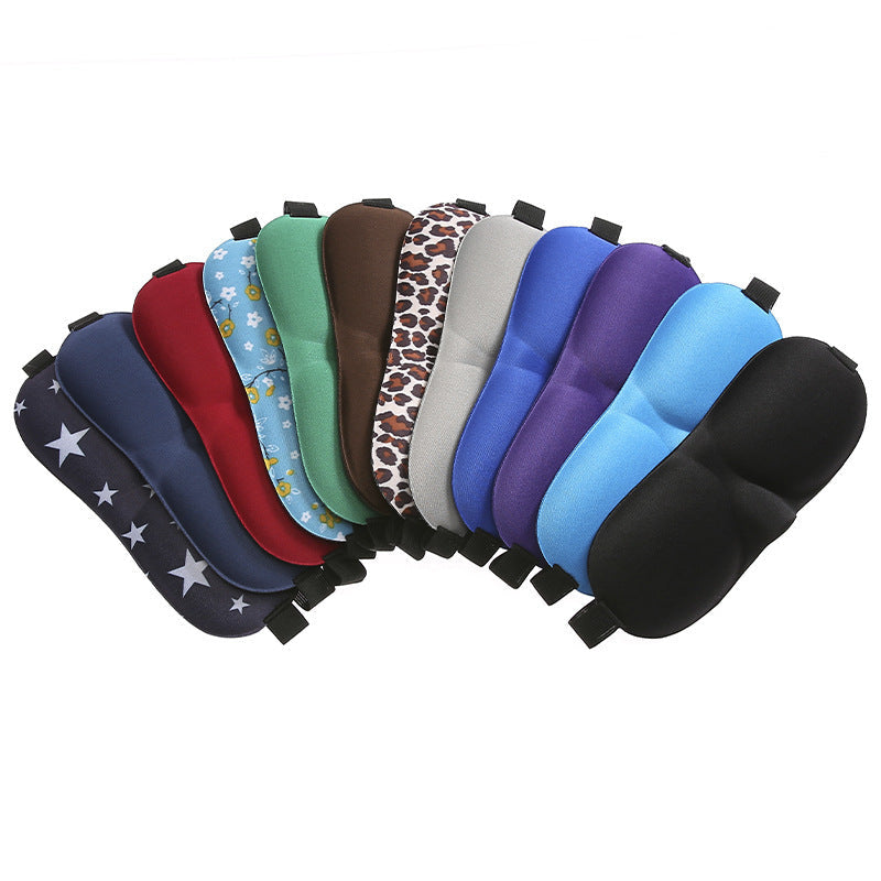HKM-091667 3D Blackout Sleep Eye Mask – Breathable Polyester in Various Colors