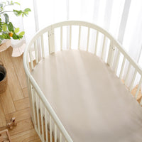 HKM-091667 Double-Layer Gauze Baby Bedding Set with Fitted Sheet - Soft and Breathable, 130x70x18cm