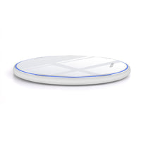 HKM-091731 Aluminum Alloy Qi Wireless Charger with Micro USB Cable - 10W/7.5W/5W Output