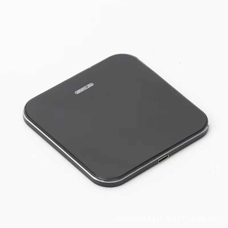 HKM-091731 Aluminum Alloy Qi Wireless Charger with Micro USB Cable - 10W/7.5W/5W Output