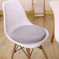 HKM-091731 Large Round Memory Foam Cushion Stool with Polyester and Viscose Blend Fabric